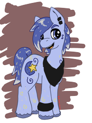 Size: 3120x4160 | Tagged: safe, artist:mystic bolt, imported from derpibooru, oc, oc:lazuli wish, crystal pony, pony, crystal pony oc, male, simple background, solo, stallion