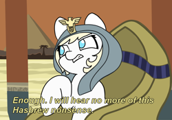 Size: 1000x700 | Tagged: safe, artist:anonymous, imported from twibooru, oc, oc only, oc:aryanne, pony, drawthread, female, hasbro, image, mare, meme, nazi, png, ponified meme, rameses, ramesses ii, ramses ii, sitting, solo, swastika, the prince of egypt