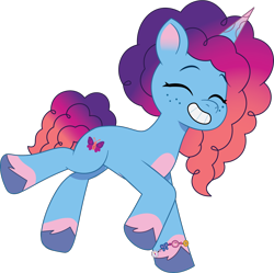 Size: 1288x1284 | Tagged: safe, artist:prixy05, imported from derpibooru, pony, unicorn, dancing, eyes closed, female, g5, horn, mare, misty brightdawn, my little pony: tell your tale, rebirth misty, simple background, solo, transparent background, vector