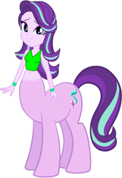 Size: 1000x1452 | Tagged: safe, artist:invisibleink, artist:tylerajohnson352, imported from derpibooru, starlight glimmer, centaur, taur, equestria girls, beautiful, centaurified, cute, cutie mark, hooves, ponytaur, simple background, species swap, tail, transparent background