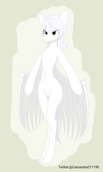 Size: 1500x2500 | Tagged: safe, artist:cassandra211190, imported from derpibooru, oc, oc:κασσάνδρα, alicorn, pony, alicorn oc, horn, wings