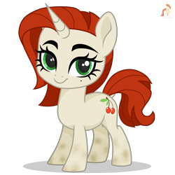 Size: 4800x4800 | Tagged: safe, artist:r4hucksake, imported from derpibooru, oc, oc only, oc:cherry smoothie, pony, unicorn, base used, blemishes, dock, eyebrows, female, filly, foal, horn, simple background, solo, tail, transparent background