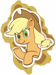 Size: 2088x2784 | Tagged: safe, imported from twibooru, applejack, pony, image, needs more jpeg