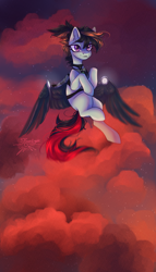 Size: 1744x3039 | Tagged: safe, artist:jsunlight, imported from derpibooru, oc, oc only, oc:#, earth pony, pony, cloud, solo