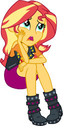 Size: 3000x5969 | Tagged: safe, artist:cloudy glow, imported from derpibooru, sunset shimmer, driving miss shimmer, equestria girls, equestria girls series, cute, my little pony equestria girls: choose your own ending, shimmerbetes, simple background, solo, transparent background, vector