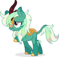 Size: 1966x1909 | Tagged: safe, artist:cirillaq, imported from derpibooru, oc, oc only, oc:iridescence, kirin, female, kirin oc, simple background, solo, transparent background