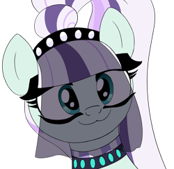 Size: 1340x1304 | Tagged: safe, artist:ligmire, imported from derpibooru, coloratura, earth pony, pony, countess coloratura, female, smiling, solo, solo female