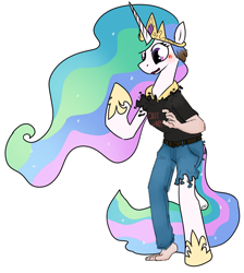 Size: 1202x1340 | Tagged: safe, artist:vanillayote, imported from derpibooru, princess celestia, human, pony, blushing, human to pony, male to female, mid-transformation, rule 63, simple background, solo, transformation, transgender transformation, white background
