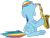 Size: 900x681 | Tagged: safe, artist:hombre0, imported from derpibooru, rainbow dash, pegasus, pony, female, mare, musical instrument, saxophone, simple background, solo, transparent background