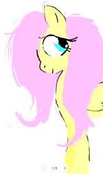 Size: 1344x2248 | Tagged: safe, artist:heartlurch, imported from derpibooru, fluttershy, pegasus, pony, simple background, solo, white background