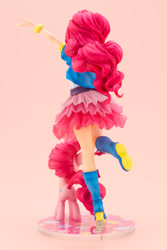 Size: 667x1000 | Tagged: safe, imported from derpibooru, kotobukiya, pinkie pie, earth pony, human, pony, female, human ponidox, humanized, kotobukiya pinkie pie, rear view, self paradox, self ponidox