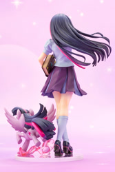 Size: 667x1000 | Tagged: safe, imported from derpibooru, kotobukiya, twilight sparkle, alicorn, human, pony, female, human ponidox, humanized, kotobukiya twilight sparkle, rear view, self paradox, self ponidox, twilight sparkle (alicorn)