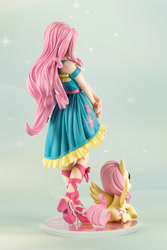 Size: 667x1000 | Tagged: safe, imported from derpibooru, kotobukiya, fluttershy, human, pegasus, pony, female, human ponidox, humanized, kotobukiya fluttershy, rear view, self paradox, self ponidox