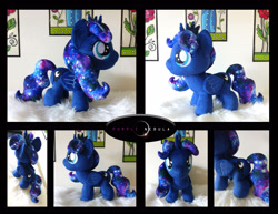 Size: 3300x2550 | Tagged: safe, artist:purplenebulastudios, imported from derpibooru, princess luna, pony, female, filly, filly luna, irl, photo, plushie, solo, woona, younger