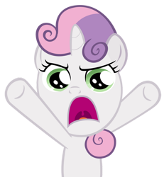 Size: 1024x1110 | Tagged: safe, artist:ohitison, imported from derpibooru, sweetie belle, pony, unicorn, hearts and hooves day (episode), female, filly, foal, horn, oh come on, simple background, solo, transparent background, vector