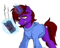 Size: 2048x1639 | Tagged: safe, artist:naet, oc, oc only, pony, clothes, male, stallion, sweater