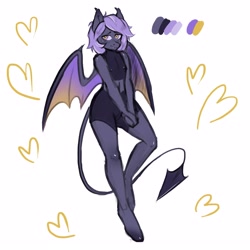 Size: 3000x3000 | Tagged: safe, artist:naet, oc, oc only, anthro, bat pony, bat pony oc, bat wings, blushing, breasts, clothes, female, wings