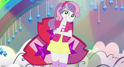 Size: 6066x3300 | Tagged: safe, artist:gmaplay, imported from derpibooru, sweetie belle, human, equestria girls, clothes, cutie mark, female, older, older sweetie belle, socks, solo