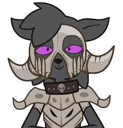 Size: 1194x1242 | Tagged: safe, artist:canaryprimary, artist:edy_january, edit, edited screencap, imported from derpibooru, screencap, oc, oc only, oc:queen candytuft, diamond dog, dog, series:operation candytuft, antagonist, bad girl, collar, crime, criminal, dog collar, goth, ibispaint x, oc villain, simple background, solo, transparent background, vulgar description
