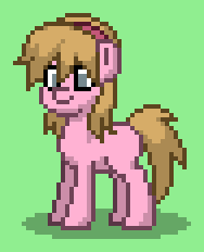 Size: 188x232 | Tagged: safe, alternate version, imported from derpibooru, earth pony, pony, pony town, blank flank, blonde, despicable me, edith gru, hatless, missing accessory