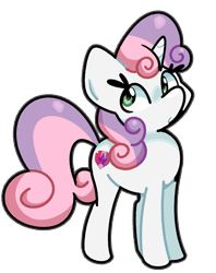 Size: 711x900 | Tagged: safe, artist:kindakismet, imported from derpibooru, sweetie belle, pony, unicorn, horn, simple background, solo, transparent background