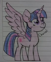 Size: 815x981 | Tagged: safe, artist:chuculi, imported from derpibooru, twilight sparkle, alicorn, female, mare, solo, traditional art, twilight sparkle (alicorn)