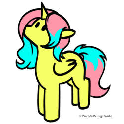 Size: 3000x3000 | Tagged: safe, artist:purple wingshade, imported from derpibooru, oc, oc only, oc:dawn, alicorn, pegasus, pony, unicorn, horn, simple background, solo, transparent background