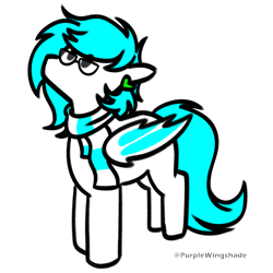 Size: 3000x3000 | Tagged: safe, artist:purple wingshade, imported from derpibooru, oc, oc only, oc:super, bat pony, pony, clothes, scarf, simple background, solo, striped scarf, transparent background