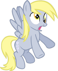 Size: 1006x1231 | Tagged: safe, artist:versilaryan, imported from derpibooru, derpy hooves, pegasus, pony, feeling pinkie keen, female, mare, open mouth, simple background, solo, transparent background, vector