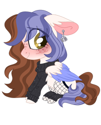 Size: 1280x1586 | Tagged: safe, artist:dilfistic, imported from derpibooru, oc, oc:ari skye, pegasus, pony, chibi, clothes, female, hoodie, mare, simple background, solo, sweater, transparent background, two toned mane