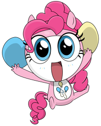 Size: 3000x3737 | Tagged: safe, artist:keronianniroro, edit, imported from derpibooru, vector edit, pinkie pie, cutie mark, jumping, keronian, sergeant frog, solo, species swap, vector