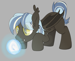 Size: 2500x2045 | Tagged: safe, artist:ponkus, imported from derpibooru, oc, oc only, oc:comet coma, bat pony, pony, gray background, male, simple background, solo, stallion