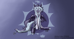 Size: 4096x2160 | Tagged: safe, artist:heavenheathen, artist:heavenheather, imported from derpibooru, oc, oc only, pegasus, cutie mark, gradient background, looking at you, sitting, solo, spread wings, wings