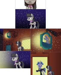 Size: 2562x3141 | Tagged: safe, artist:esuka, imported from derpibooru, fancypants, octavia melody, pony, ask-canterlot-musicians, bowtie, clothes, necktie, scarf