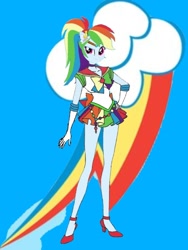 Size: 1080x1440 | Tagged: safe, artist:theemperorofhonor, imported from derpibooru, rainbow dash, equestria girls, sailor moon (series), sailor rainbow dash, solo