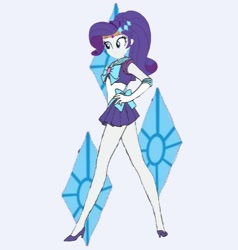 Size: 1125x1180 | Tagged: safe, artist:theemperorofhonor, imported from derpibooru, rarity, equestria girls, sailor moon (series), sailor rarity, solo