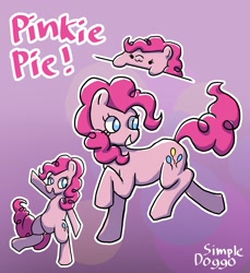 Size: 2000x2182 | Tagged: safe, artist:doggoisadummy, imported from derpibooru, pinkie pie, earth pony, pony, abstract background, female, mare, solo