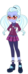 Size: 1900x5034 | Tagged: safe, artist:gmaplay, imported from derpibooru, sugarcoat, equestria girls, clothes, crystal prep academy, crystal prep academy uniform, crystal prep shadowbolts, my little pony equestria girls: friendship games, necktie, school tie, school uniform, schoolgirl, simple background, singing, solo, transparent background