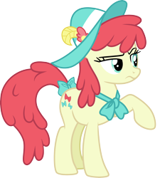 Size: 3000x3329 | Tagged: safe, artist:cloudy glow, imported from derpibooru, crimson cream, fashion statement, mare e. belle, earth pony, pony, female, mare, simple background, solo, transparent background, vector