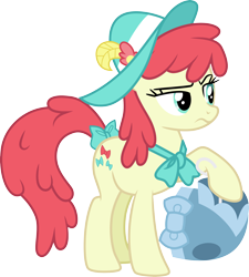 Size: 3000x3329 | Tagged: safe, artist:cloudy glow, imported from derpibooru, crimson cream, fashion statement, mare e. belle, earth pony, pony, female, mare, simple background, solo, transparent background, vector