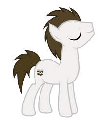 Size: 2471x2982 | Tagged: safe, artist:moonlightthegriffon, imported from derpibooru, earth pony, pony, background pony, base used, confident, eyes closed, male, marshmallow brown, simple background, solo, stallion, transparent background