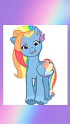 Size: 564x1002 | Tagged: safe, artist:oljapisanik, imported from derpibooru, rainbow dash, pegasus, colored wings, female, g4 to g5, g5, g5 concept leaks, generation leap, mare, multicolored hair, multicolored wings, rainbow dash (g5 concept leak), rainbow hair, rainbow wings, solo, spread wings, wings