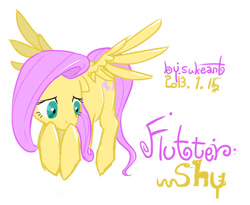 Size: 810x663 | Tagged: safe, artist:siemensohm, imported from derpibooru, fluttershy, pegasus, pony, simple background, solo, white background