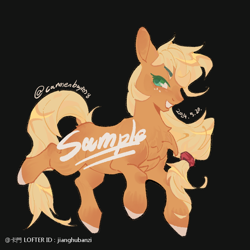 Size: 750x750 | Tagged: safe, artist:jianghubanzi, imported from derpibooru, oc, oc only, earth pony, pony, solo