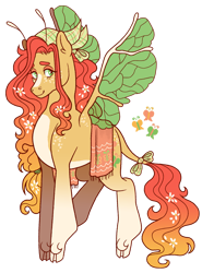 Size: 1351x1822 | Tagged: safe, artist:draculaflow3, imported from derpibooru, fluttershy, flutter pony, pony, alternate design, antennae, blaze (coat marking), cloven hooves, coat markings, facial markings, freckles, gradient legs, pale belly, race swap, simple background, solo, transparent background