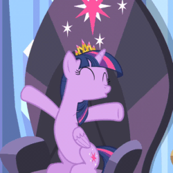 Size: 450x450 | Tagged: safe, edit, edited screencap, imported from derpibooru, screencap, twilight sparkle, alicorn, pony, equestria games (episode), season 4, animated, cropped, crown, cute, eyes closed, female, folded wings, horn, jewelry, regalia, smiling, solo, twilight sparkle (alicorn), wings