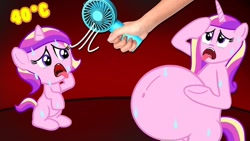 Size: 686x386 | Tagged: safe, imported from derpibooru, princess cadance, human, pony, cringe comedy, cursed, cursed image, elsagate, irl, irl human, photo, pregnant, wat, wingless, wtf, youtube link