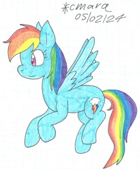 Size: 1102x1341 | Tagged: safe, artist:cmara, imported from derpibooru, rainbow dash, pegasus, female, solo