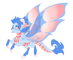 Size: 4100x3400 | Tagged: safe, artist:gigason, imported from derpibooru, oc, oc:scales, dracony, dragon, hybrid, pony, cloven hooves, interspecies offspring, offspring, one eye closed, parent:oc:zelus, parent:princess ember, simple background, solo, tongue out, transparent background, wink