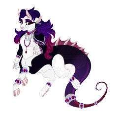 Size: 4093x3801 | Tagged: safe, artist:gigason, imported from derpibooru, oc, oc only, oc:donna, centaur, taur, female, interspecies offspring, magical threesome spawn, offspring, parent:discord, parent:lord tirek, parent:rarity, simple background, solo, transparent background